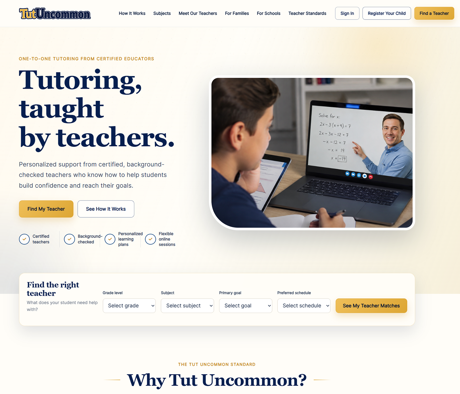 Tut Uncommon · collegiate wordmark exploration